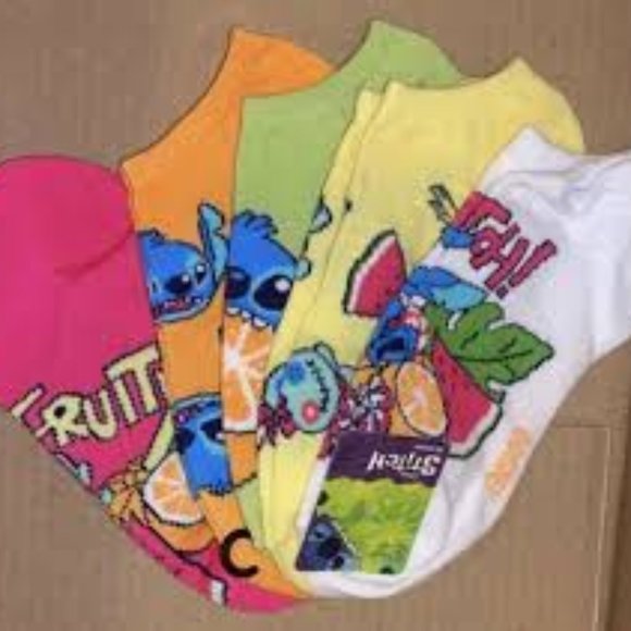 Disney Accessories - Disney Stitch No Show Socks 5 pack